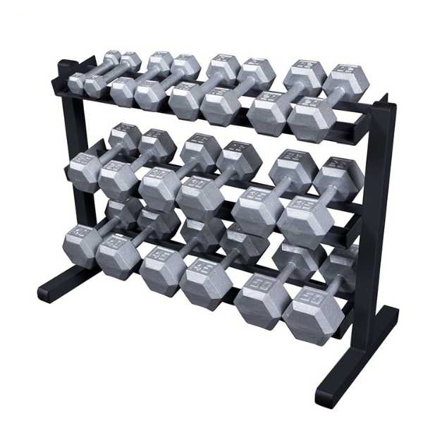 Body-Solid 3-Tier Horizontal Dumbbell Rack GDR363B