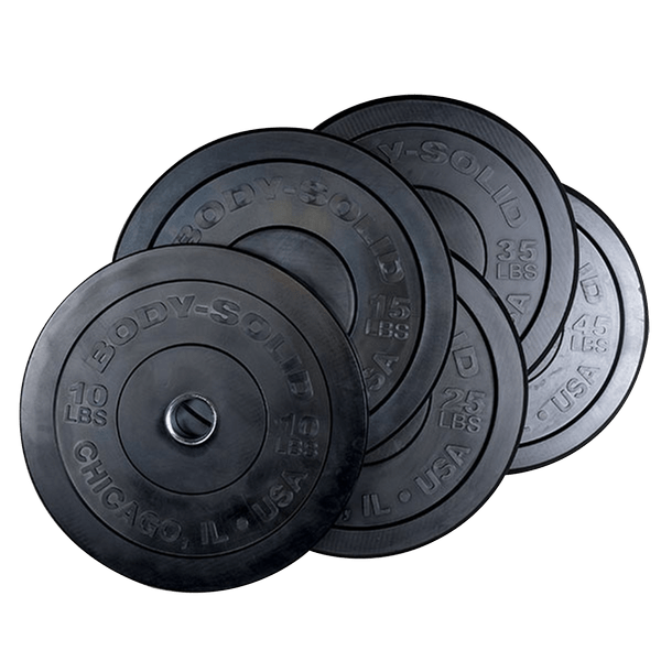 Body Solid Extreme Chicago Bumper Plates 260 Lb. Set