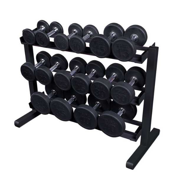 Body-Solid 3-Tier Horizontal Dumbbell Rack GDR363B