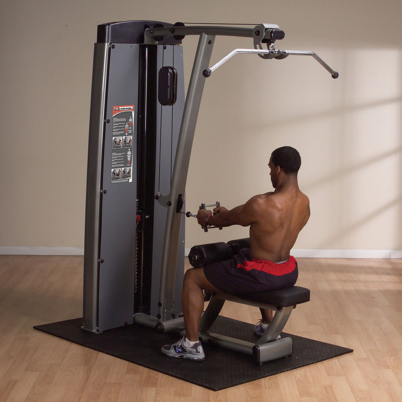 Body Solid Pro Dual DLAT-SF Lat Pull Down Mid Row Machine — GymsHQ