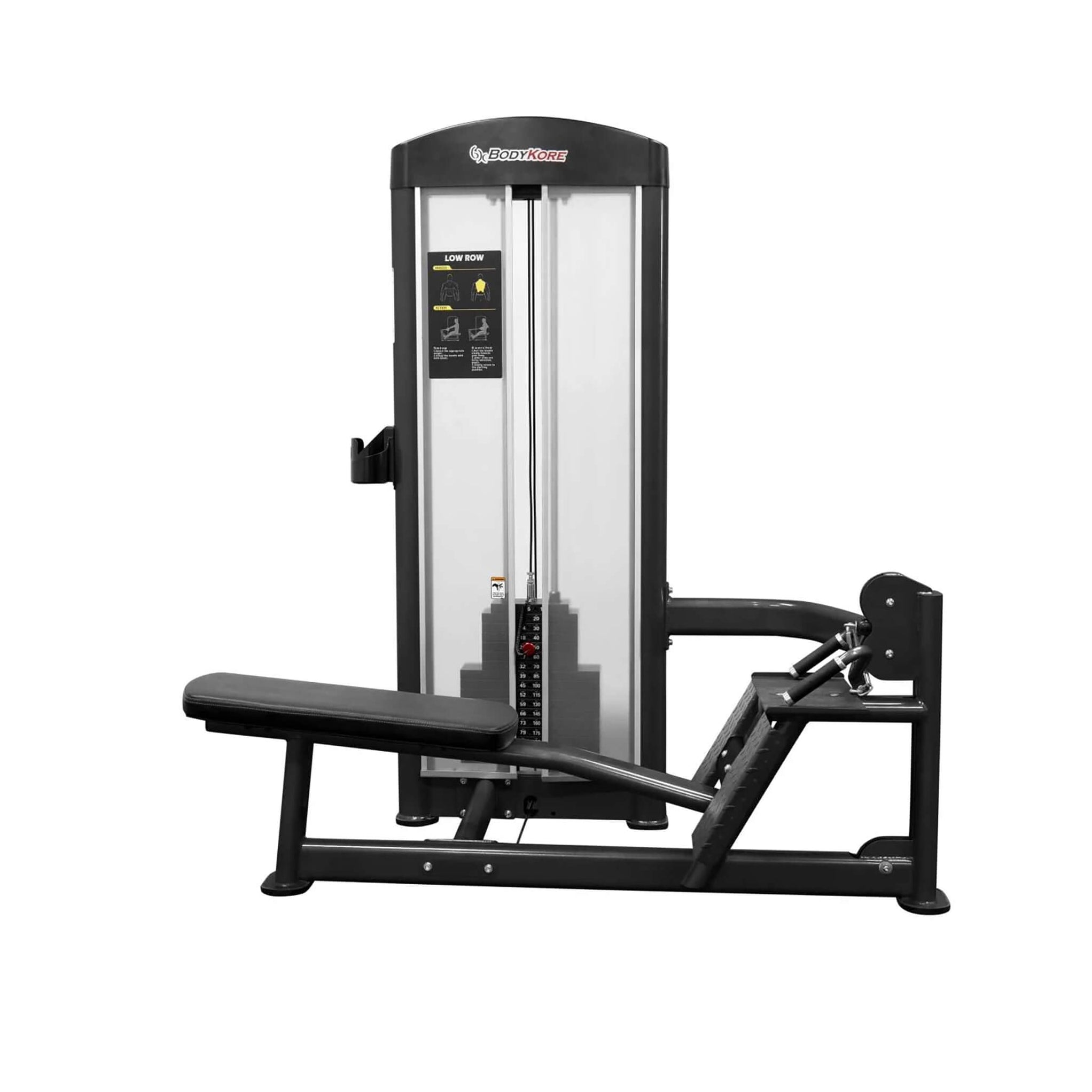 Bodykore Isolation Series Selectorized Low Pull Machine GR616 — GymsHQ