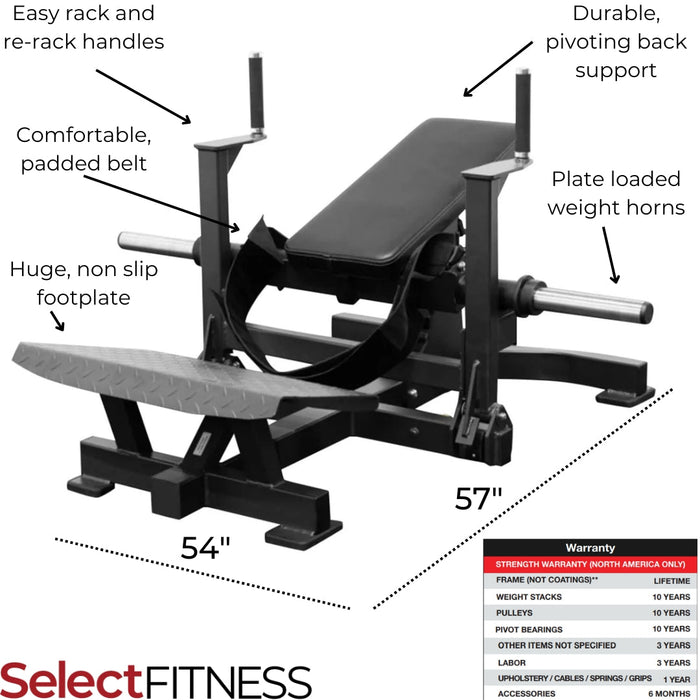 BodyKore Commercial Plate Loaded Hip Thrust Machine - FL1844