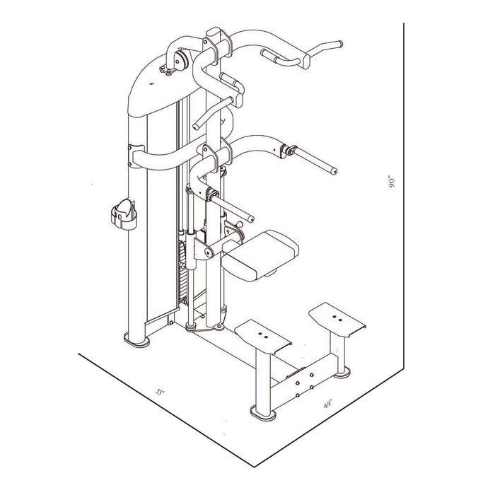 Bodykore Isolation Series Chin/Dip Assist GR636