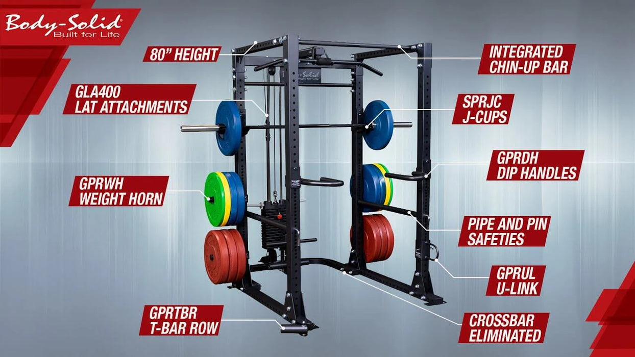 Body Solid GPR400 Power Rack With Cable System
