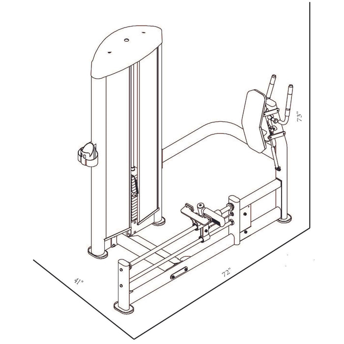 Bodykore Isolation Series Selectorized Rear Kick GR618