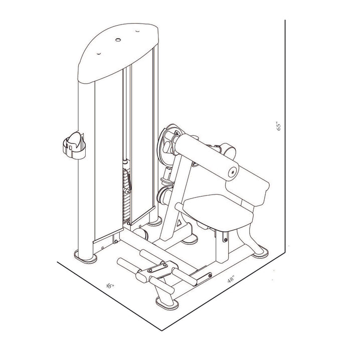 Bodykore Isolation Series Abdominal/back Extension Combo GR637