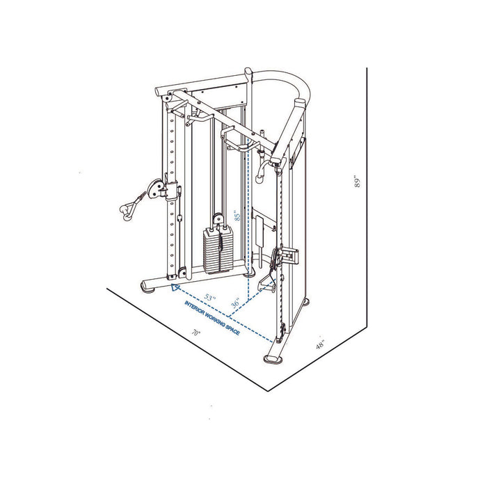 BodyKore Functional Trainer Cable Machine MX1161