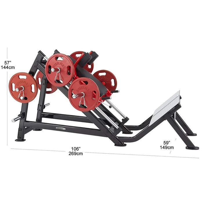 Steelflex PLHP Plate Loaded Hack Squat Machine