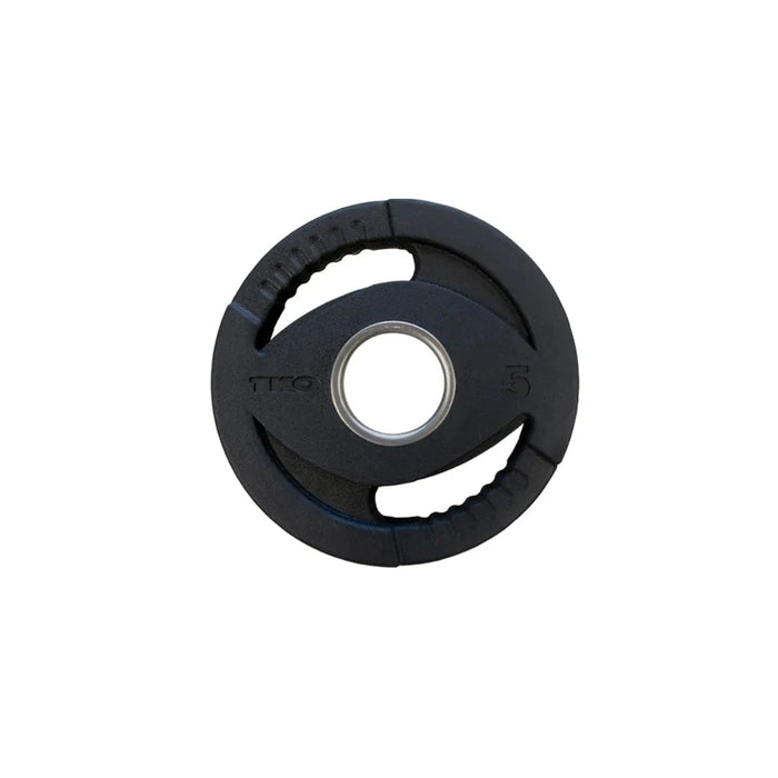 TKO 255 Lb. Rubber Olympic Weight Plate Set with Weight Storage Tree 6210