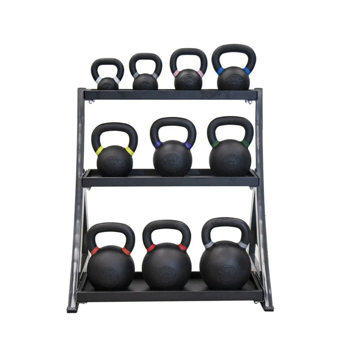 TKO 3 Tier Kettlebell Rack 856Kr With Full Kettlebell Set S856-PKB4-36