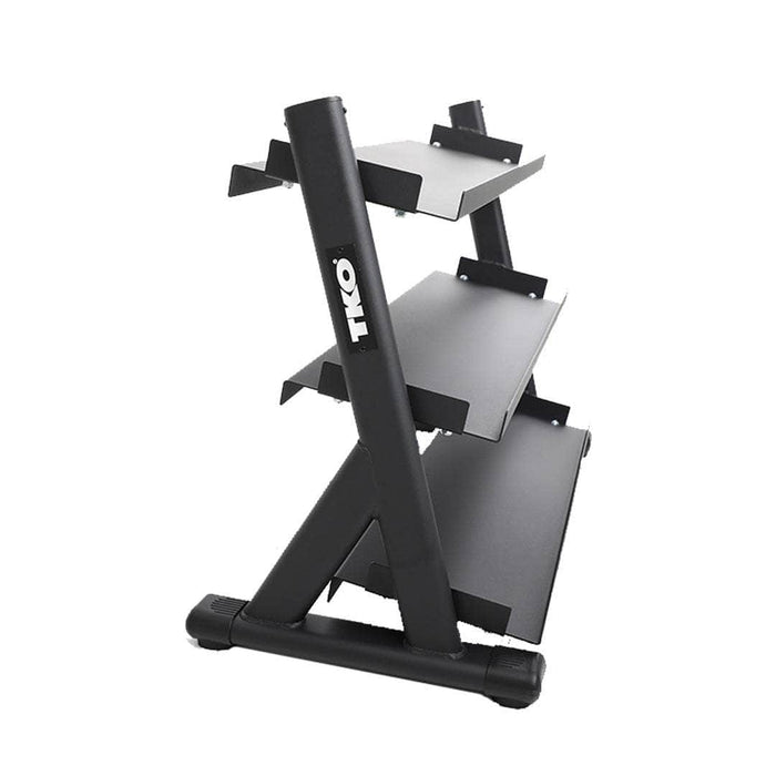 TKO Strength 3-Tier Shelf Style Dumbbell Rack 6235-B