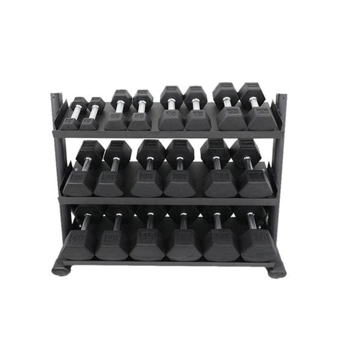 TKO Strength 3-Tier Shelf Style Dumbbell Rack 6235-B
