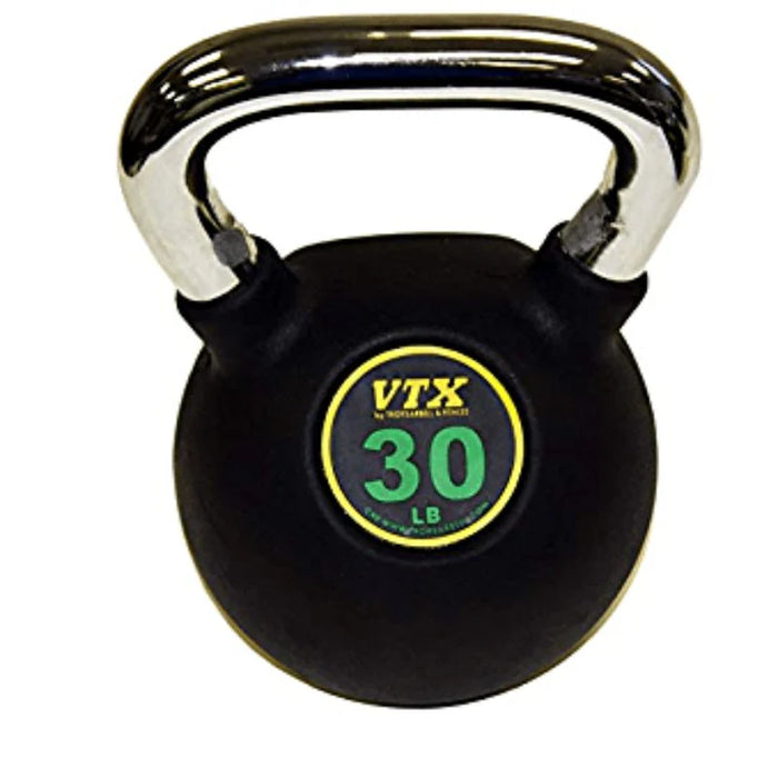 VTX Rubber Kettlebells 8-50lb Set (10 Kettlebells) - CKB-8-50