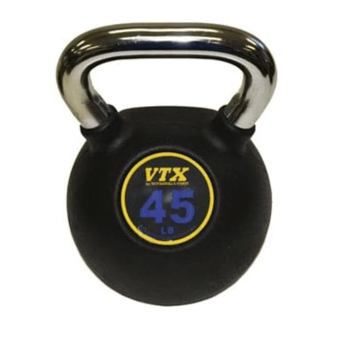 VTX Rubber Kettlebells 8-50lb Set (10 Kettlebells) - CKB-8-50